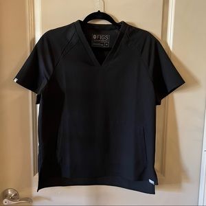 FIGS Black Scrub Top XS